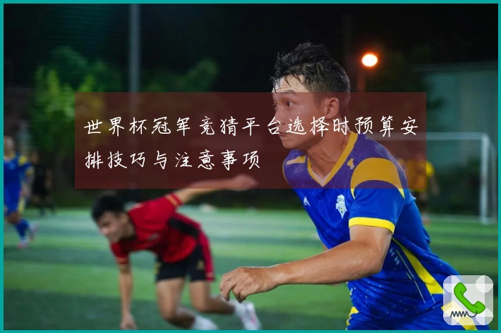 世界杯冠军竞猜平台选择时预算安排技巧与注意事项