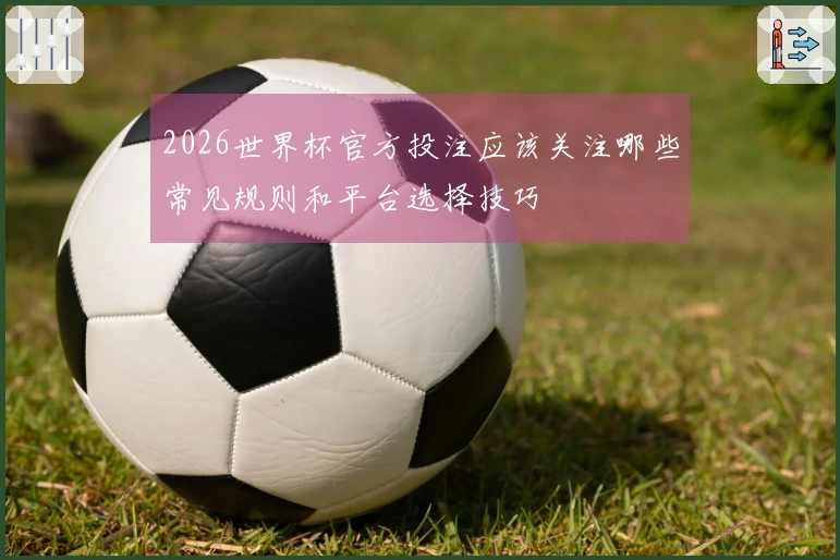 2026世界杯官方投注应该关注哪些常见规则和平台选择技巧